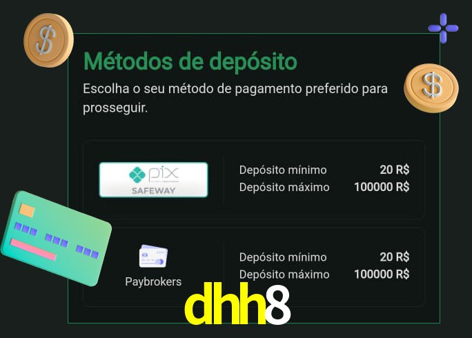 O cassino dhh8 oferece uma grande variedade de métodos de pagamento